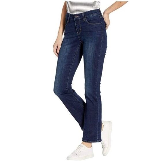 New LEVI'S 515 Indigo Denim Boot Cut Jeans sz 14 - Picture 1 of 8